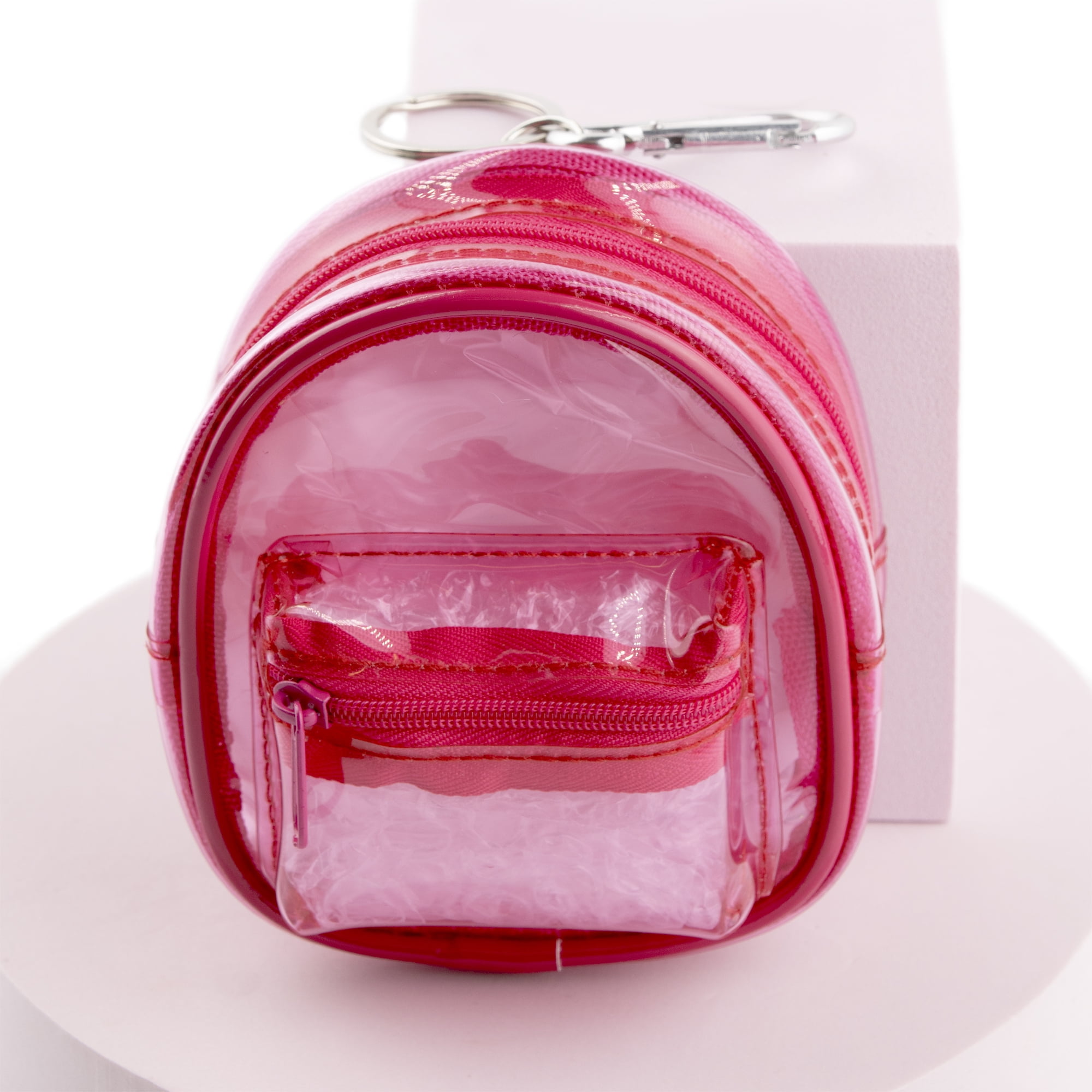 Clear pink deals mini backpack