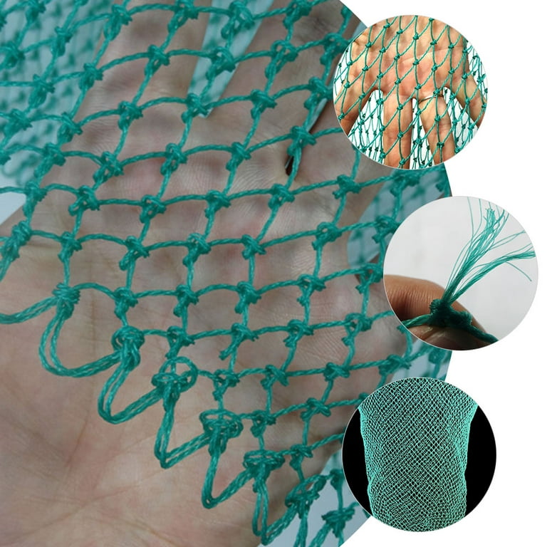 Bestonzon Fish Landing Net Thick Fishing Net Portable Fish Land Net Outdoor Fishing Net Replacement Net, Size: 40x40cm