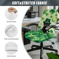 thumbnail image 5 of SCRAWLGOD St. Patrick's Day Stretch Computer Office Chair Cover Non-Slip Rotating Chair Cover Scratch Resistant Desk Rotating Chair Slipcovers, Cat Clover Leprechaun Hat Green, L, 5 of 7