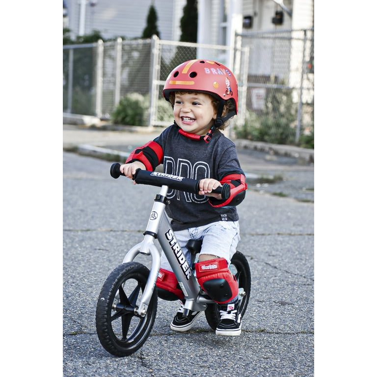 Strider 12” Pro Bike, Silver - No Pedal Balance Bicycle for Kids 1
