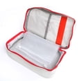 thumbnail image 1 of Advancent Bolsa de almacenamiento con cierre de cremallera de emergencia Estuche organizador de pastillas de tela Oxford Rojo Almacenamiento y organización del hogar Gris, 1 of 6