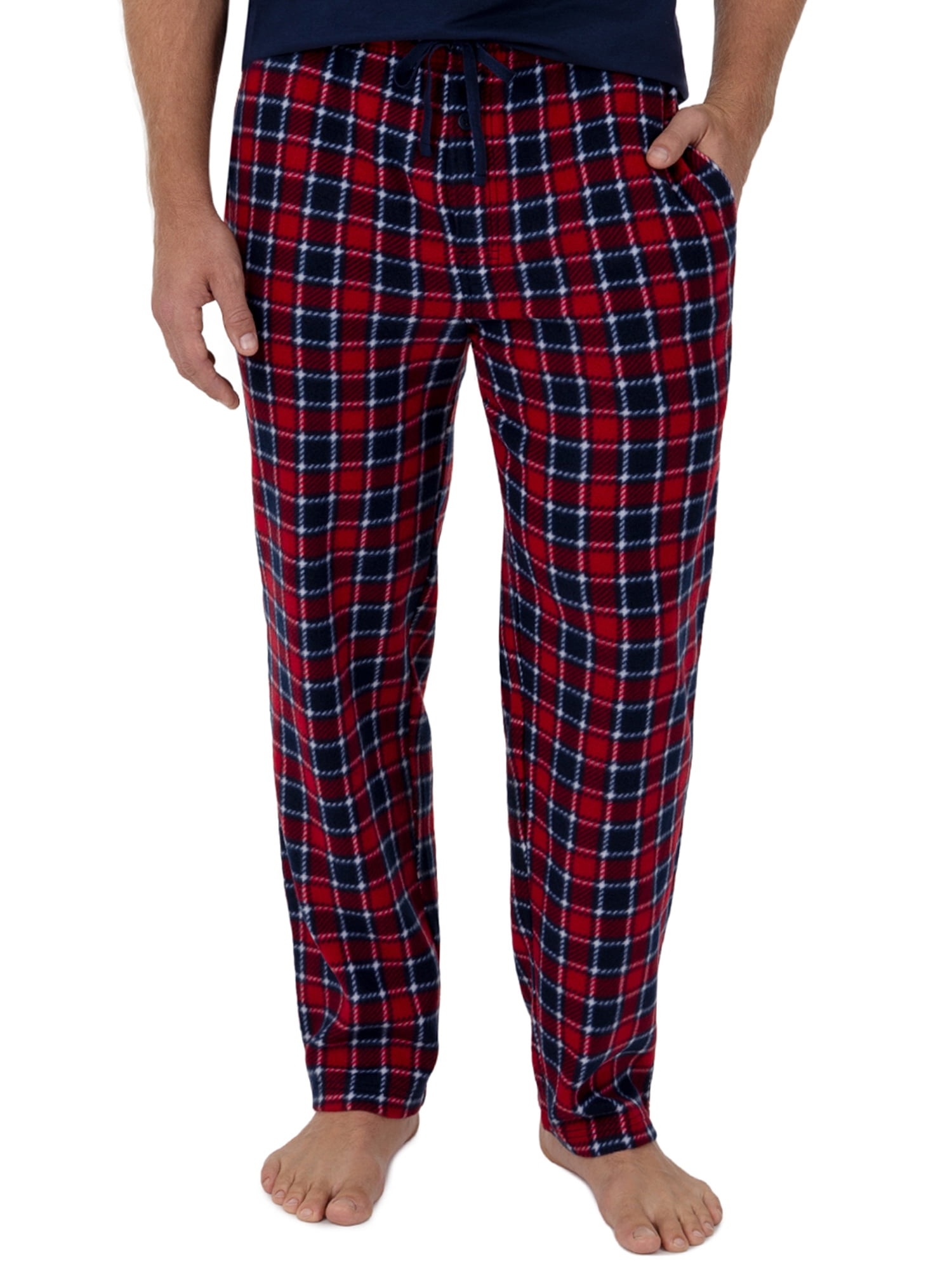 men's plush fleece pajama pants