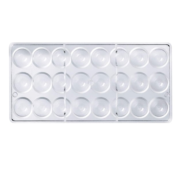 Molde de plástico para chocolate, molde antiadherente, fondant, bricolaje, bandeja de 24 ranuras, suministros de herramientas de Sugarcraft para el hogar Methold HA003542-00