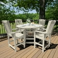 thumbnail image 6 of Highwood's 48" Round 5-pc Lehigh Dining Set - Counter Height, Outdoor, Eco-friendly, Synthetic Wood, 6 of 9