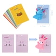 thumbnail image 3 of Llavero de animales de peluche para el Día de San Valentín con tarjetas, 20 unidades, 3 of 9