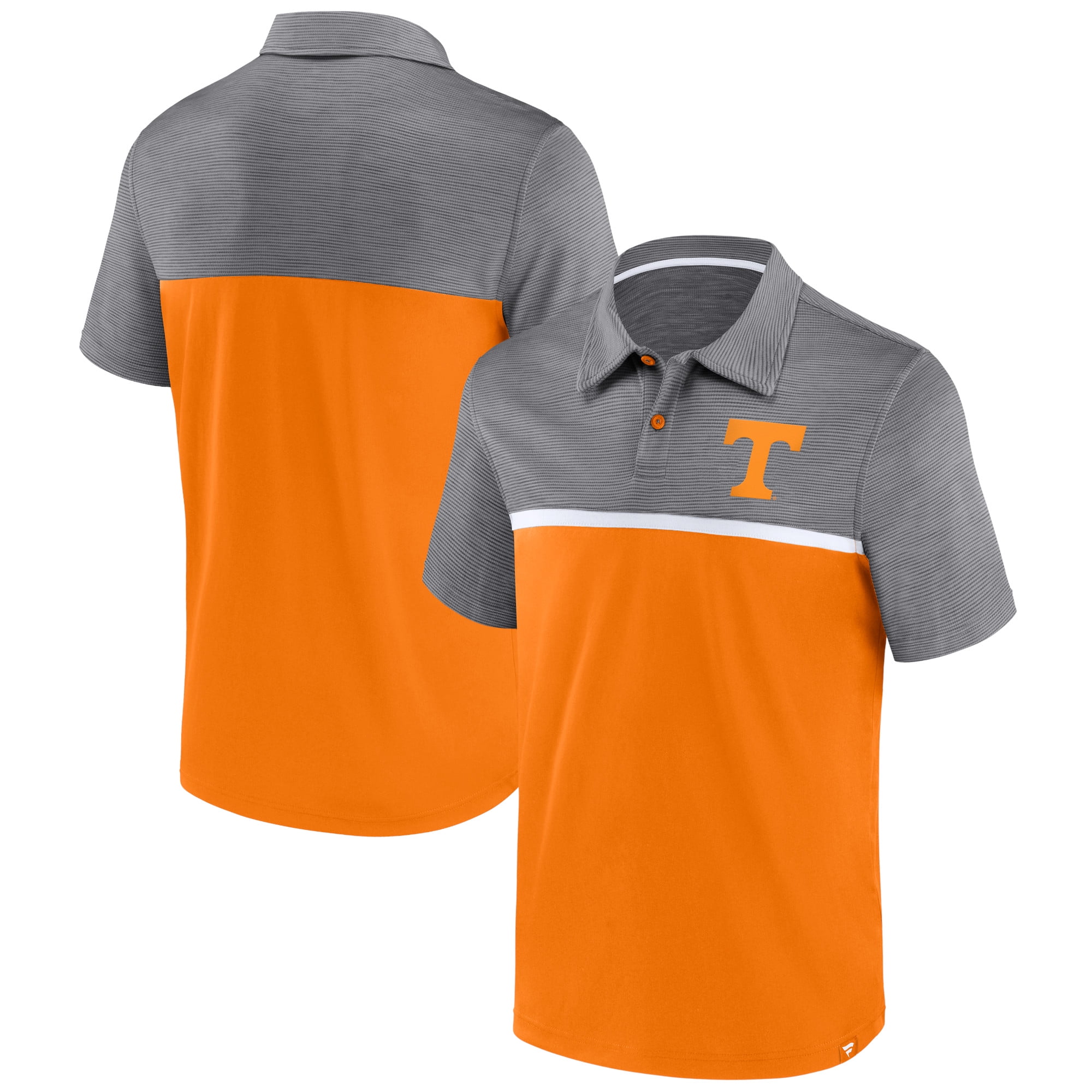 Men's Fanatics Branded Gray/Tennessee Orange Tennessee Volunteers Polo