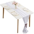 thumbnail image 1 of Precioso camino de mesa de 72cm x 305cm para decoración de fiesta de boda, decoración de despedida de soltera, decoraciones de mesa para pastel de fiesta de cumpleaños, 1 of 5