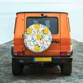 thumbnail image 4 of Haiem Spare Tire Cover , Wheel Cover with Ducks and Anchors printed, Camper Spare Tire Cover Fit for Jeep Wrangler Rv SUV Truck Travel Trailer-14 inch, 4 of 8