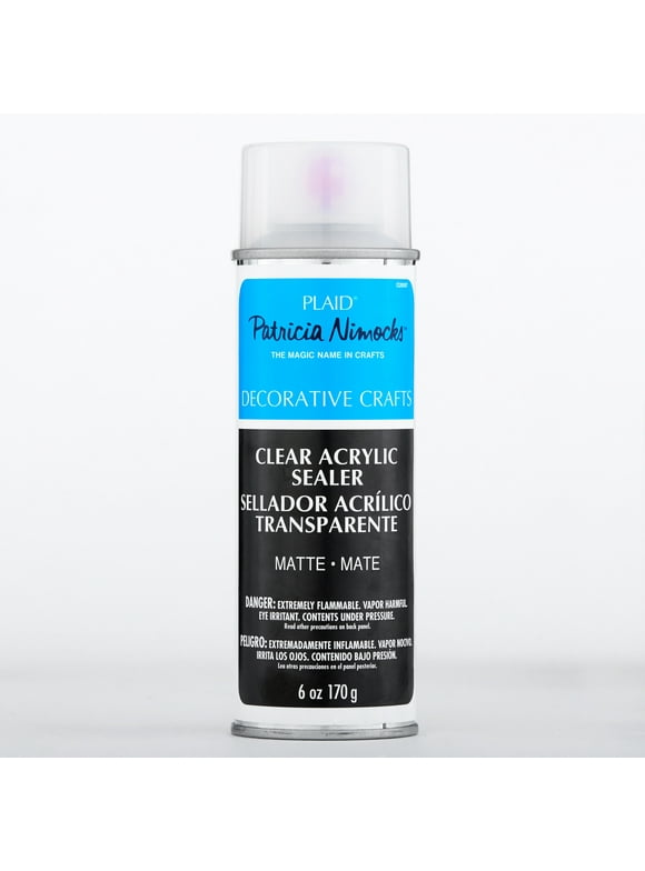 Plaid Patricia Nimock' s Clear Acrylic Spray Sealer, Matte, 6 oz.
