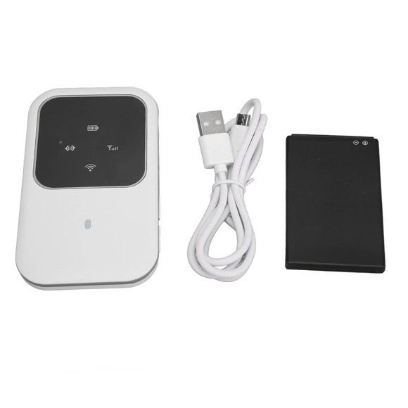 Punto de acceso WiFi móvil H80, enrutador WiFi 4G portátil delgado con tarjeta enchufable multifunción con pantalla LED para viajes al aire libre en automóvil