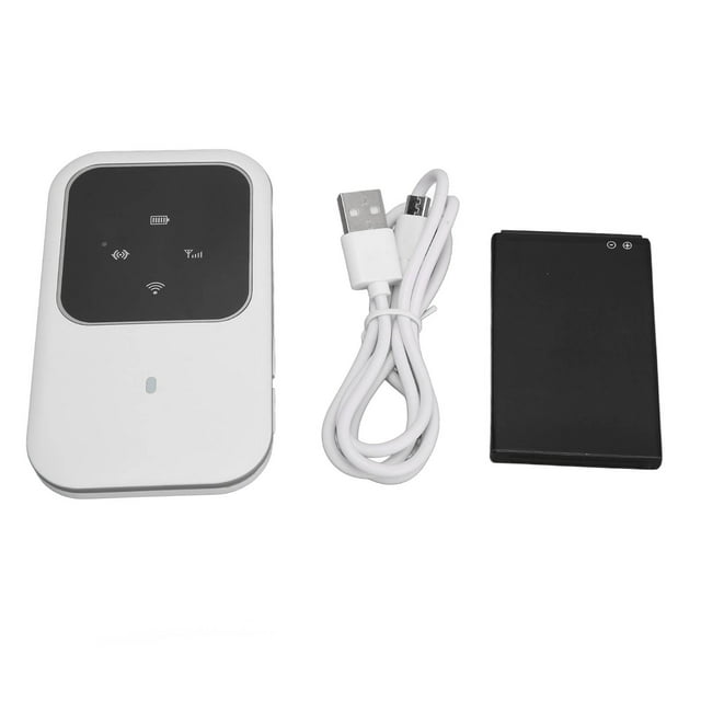 Punto de acceso WiFi móvil H80, enrutador WiFi 4G portátil delgado con tarjeta enchufable multifunción con pantalla LED para viajes al aire libre en automóvil