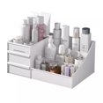 thumbnail image 4 of Caja de almacenamiento de cosméticos de escritorio estilo cajón, caja de almacenamiento de papelería para estudiantes, caja organizadora de joyas pequeña, simple, de gran capacidad, 4 of 5