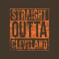 thumbnail image 2 of UGP Campus Apparel Straight Outta Cleveland T-Shirt - Medium - Brown, 2 of 6