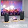 thumbnail image 3 of Ortizan Altavoz Bluetooth portátil, altavoz inalámbrico impermeable IPX7 con sonido estéreo fuerte de 24 W, altavoces para exteriores con Bluetooth 5.0, tiempo de reproducción de 30 horas, alcance Blu, 3 of 5