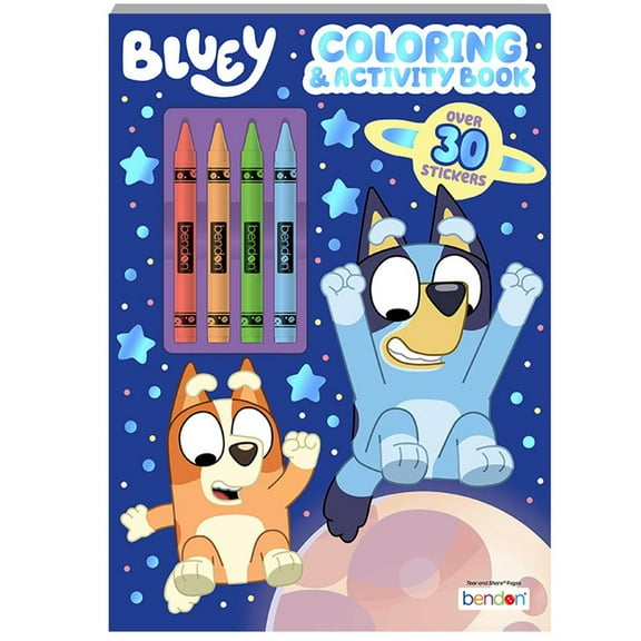 Bluey Coloring & Activity Book W/ Crayons