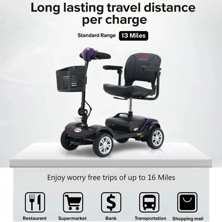 Segmart 4 Wheel Mobility Scooter for Adults & Seniors Segmart 4 Wheel Mobility Scooter for Adults & Seniors