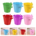 thumbnail image 4 of MasteelfCA 6pcs Interesting Mini Bucket Toy Child Sand Buckets Tinplate Beach Bucket, 4 of 7