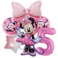 thumbnail image 3 of Juego de Globos de aluminio de Minnie Mouse rosa de Disney, decoración de fiesta de cumpleaños para niña, 1, 2, 3, 4, 5, 6 y 7, suministros para baby shower, 1 Juego, 3 of 4