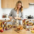 thumbnail image 6 of Toaster Cover 4 Slice, Sunflower Gray Check Dustproof Bakeware Oven Protector with Top Hook, Farmhouse Flowers Butterfly Waterproof Small Kitchen Appliance Toasters Dust Cover, 12"x11"x8", 6 of 8