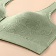 thumbnail image 4 of 50% off Clear! safuny Sports Everyday Bra for Women Front Open Buckle Breathable Wireless Holiday Push Up Ultra Light Lingerie Brassiere Underwear Comfort Daily Green XL, 4 of 4