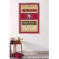 thumbnail image 2 of NFL San Francisco 49ers - Champions 13 Wall Poster, 22.375" x 34", Framed, 2 of 2
