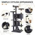 thumbnail image 5 of YRLLENSDAN 54 inch Tall Cat Tree Tower for Indoor Cats, Large Cat Tower with Scratching Post, Cat Climbing Tower with Cat Tree House, Sturdy Cat Condo, Gray, 5 of 7