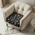 thumbnail image 2 of Renewold Colorful Lights Snowflakes Couch Seat Cover Sofa Seat Slipcover Replacement Stretch Furniture Protector Sofa Cover Armchair Slipcover for Kids, Pets, Machine Washable, S, 2 of 5