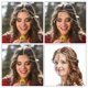 thumbnail image 4 of 8 Pieces Gold Head Chain Jewelry Boho Headband Head Chain Coins Pearl Tassel Chain Hair Band Festival Prom Wedding Headpiece For Women And Girls, 4 of 5