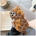 thumbnail image 4 of IBAOLEA Creative Case Compatible with iPhone Xs Max, Fun Unique 3D Cartoon Cookie Shape Case Soft Silicone Bumper Shockproof Protective Case (iPhone Xs Max, Bear Cookie), 4 of 7