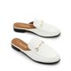 thumbnail image 5 of Mules Blancos Sin Talón con Hebilla para Mujer DREAM PAIRS Talla 8, 5 of 7