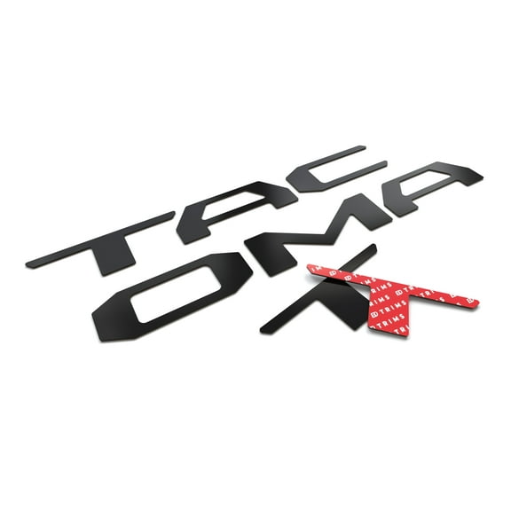 BDTrims | Tailgate Plastic Letters Inserts fits 2016-2023 Tacoma Models (Black)