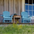 thumbnail image 5 of WINSOON All Weather HIPS Folding Oversized Adirondack Chair：Outdoor Chair with Realistic Wood Texture, Heavy Duty Weight Capacity, for Cup Holder for Patio, Yard & Garden, 5 of 7