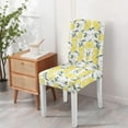 thumbnail image 4 of Lemon Dining Chair Covers Set of 4 Bright Yellow Fruit Print Washable Slipcovers Removable Stretch Polyester Protector for Kitchen or Dining Room Use, 4 of 7