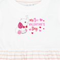 thumbnail image 4 of Inktastic My 1st Valentine's Day with Elephant Girls Baby Dress, 4 of 5