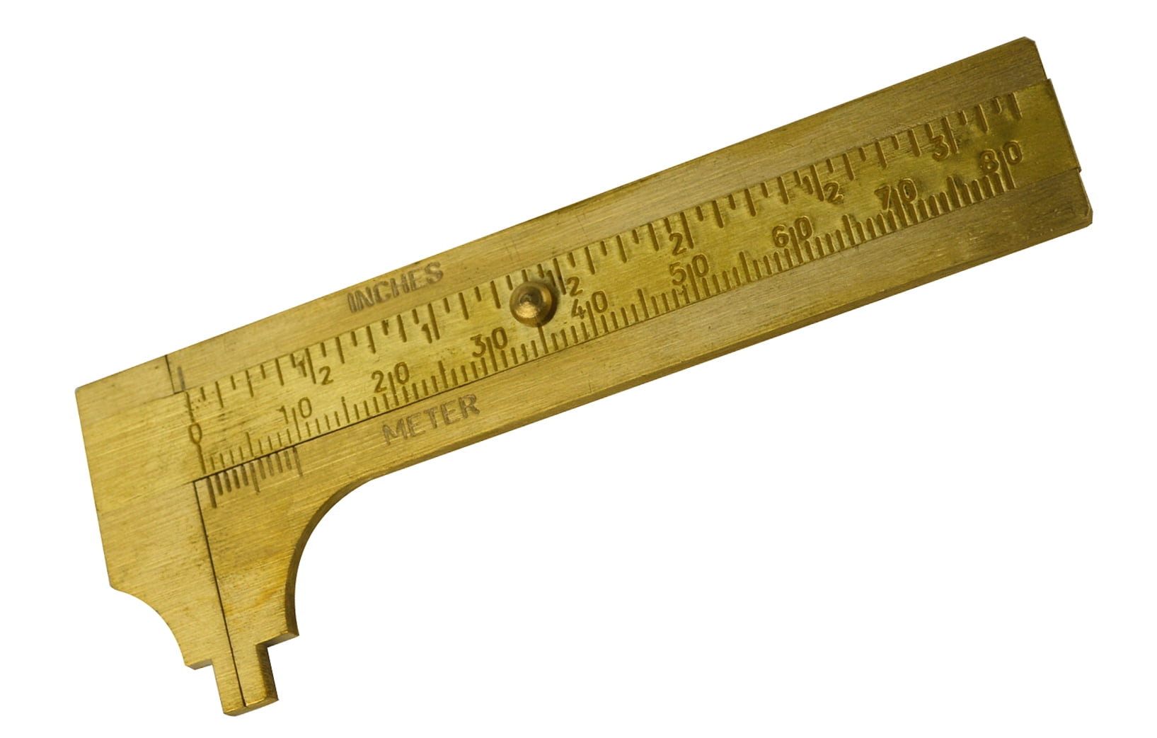 3" 80 MM Solid Brass Vernier Gauge Jewelry Stone Measuring Inches