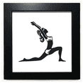 thumbnail image 1 of Yoga Keep Healthy Stretching Outline Black Square Frame Picture Wall Tabletop, 1 of 3