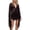 Brown, variant on Women'S Deep V Backless See Through Mesh Bodycon Mini Sheer Dress Bell Sleeve Cover Up Flowy Dress
