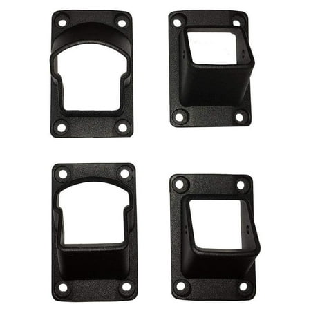 

Keeomi Stanford Railing Brackets – Aluminum Outdoor Stair Railing Brackets Made with Durable & Low-Maintenance Black Textured Powder-Coat Finish