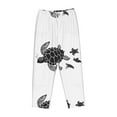 thumbnail image 4 of Fotbe Family Of Sea Turtles Women's Pajama Pants,Sleepwear Pants,Pj Bottoms Drawstring And Pockets-Large, 4 of 9