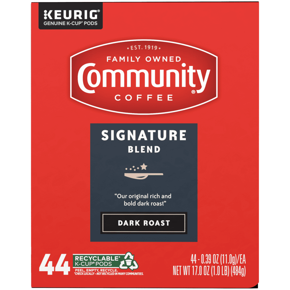 Community Coffee Signature Blend Pods for Keurig K-cups 44 Count