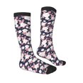 thumbnail image 3 of Fotbe Leaves Flower print Women's Men's Novelty Crew Socks Cotton Socks Knee High Socks for Walking,Running,Nurses,Pregnancy, 3 of 9