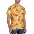 thumbnail image 2 of Bixox Men's Love Carrot Printed Short Sleeve Skinny Athletic T-Shirt, 2 of 6