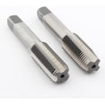 thumbnail image 2 of 2pcs M18x1.5 Tap, M18 Metric Thread Tap Right Hand Thread Tapping Tool, HSS Thread Milling Taps (M18 x 1.5, Taper & Plug Tap) M18x1.5, 2 of 6
