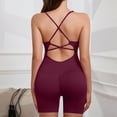 thumbnail image 4 of IROINNID Jumpsuit Shorts for Women Yoga Sports Solid Color Sportswear, Comfortable Jumpsuit One-piece Suit, 4 of 5