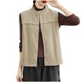 thumbnail image 2 of Xuyuer Women's Spring Fashion Sleeveless Button Down Tops, Lightweight Blouse for Layering, Business Casual Office Wear and Seasonal Wardrobe Transition, 2 of 5