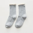 thumbnail image 1 of Dyfzdhu Women Casual Lace Socks Knit Socks High Ankle Warm Socks, 1 of 2