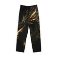 thumbnail image 6 of Daiia Black And Gold Fire Dragon Men's Sleep Pant with Pockets and Drawstring,Pajama Pants-XX-Large, 6 of 9