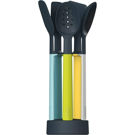 

Joseph Joseph Elevate Silicone Kitchen Utensil Set with Compact Storage Stand 5-piece Opal