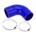 thumbnail image 1 of Ofertas Únicas 1 Juego 57-63mm 2.24"-2.48" ID 102mm 4.02" Longitud 90° Manguera de Silicona Azul para Automóvil con Abrazaderas Universal, 1 of 7