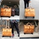 thumbnail image 5 of Genuine Leather 19 Inch Luxury Designer Pilot Rolling Luggage Wheel Suitcases Captain Travel Bag Business Carry On Trolley My Lux Decor Round, 5 of 9